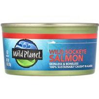 Wild Planet, Laukinė lašiša su raudonąja žuvimi, be odos ir kaulų, 170 g