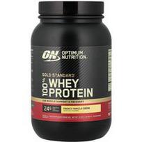 Optimum Nutrition, „Gold Standard®“ 100 % išrūgų baltymų milteliai, prancūziško vanilės kremo skonio, 907 g
