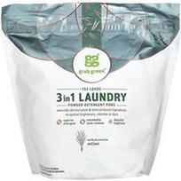 Grab Green, 3 viename skalbimo miltelių kapsulės, vetiverijos kvapas, 132 skalbimai, 2112 g