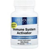 Life Source Basics (WGP Beta Glucan), Imuninės sistemos aktyvatorius, 500 mg, 60 kapsulių