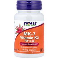 NOW Foods, MK-7 vitaminas K-2, 100 mcg, 60 vegetariškų kapsulių