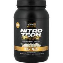 MuscleTech, „Nitro-Tech™ Whey Gold“, gurmaniški išrūgų baltymai, vanilinis kremas, 907 g