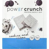 BNRG, „Power Crunch®“, baltymų energetinis batonėlis, sausainiai ir kremas, 12 batonėlių po 40 g (1,4 uncijos)