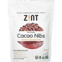 Zint, Žalios ekologiškos kakavos gabaliukai, 16 uncijų (454 g)
