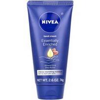 Nivea, Iš esmės praturtintas rankų kremas, migdolų aliejus ir taukmedžio sviestas, 2.6 uncijos (74 g)
