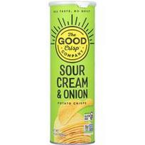 The Good Crisp Company, Bulvių traškučiai, grietinė ir svogūnai, 5.6 uncijos (160 g)