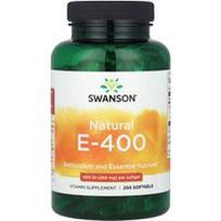 Swanson Vitamins, Natūralus E-400, 268 mg (400 TV), 250 minkštųjų gelių