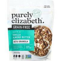 Purely Elizabeth, Keto granolos klasteriai, be grūdų, vanilinis migdolų sviestas, 8 uncijos (227 g)