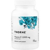 Thorne, Vitaminas C (askorbo rūgšties pavidalu), 60 kapsulių (1 g vienoje kapsulėje)