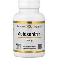 California Gold Nutrition, Astaksantinas, 10 mg, 120 daržovių minkštųjų gelių