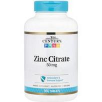 21st Century, Cinko citratas, 50 mg, 360 tablečių