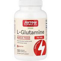 Jarrow Formulas, Veganiškas L-glutaminas, 750 mg, 120 vegetariškų kapsulių