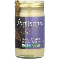 Artisana, Ekologiški, žali tahini, sezamo sėklų sviestas, 14 uncijų (397 g)