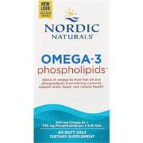 Nordic Naturals, Omega-3 fosfolipidai™, 60 minkštų gelių