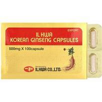 Ilhwa, Korėjietiškas ženšenis, 500 mg, 100 kapsulių