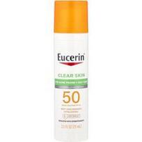 Eucerin, Skaidri oda, lengvas losjonas nuo saulės veidui, SPF 50, be kvapiųjų medžiagų, 2,5 fl oz (75 ml)