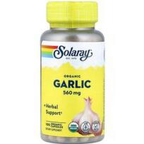 Solaray, Ekologiški česnakai, 560 mg, 100 ekologiškų kapsulių