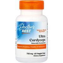 Doctor's Best, Ultra Cordyceps, 750 mg, 60 vegetariškų kapsulių