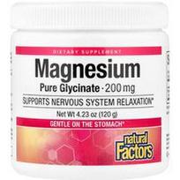 Natural Factors, Magnio grynas bisglicinatas, 5.1 uncijos (145 g)