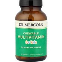 Dr. Mercola, Kramtomi multivitaminai vaikams, 60 tablečių