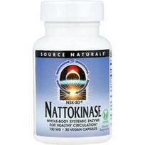 Source Naturals, NSK-SD® nattokinazė, 100 mg, 30 veganiškų kapsulių
