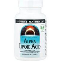 Source Naturals, Alfa lipoinė rūgštis, laikino atpalaidavimo, 60 tablečių