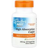 Doctor's Best, Didelės absorbcijos kofermentas Q10 su BioPerine®, 60 vegetariškų kapsulių