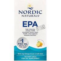 Nordic Naturals, EPA Xtra™, citrinų skonio, 60 minkštųjų kapsulių