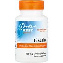 Doctor's Best, Fisetinas, 100 mg, 30 vegetariškų kapsulių