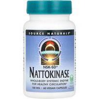 Source Naturals, Nattokinazė, 100 mg, 60 veganiškų kapsulių