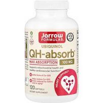 Jarrow Formulas, Ubichinolis, QH-Absorb®, maksimali absorbcija, 100 mg, 120 minkštųjų kapsulių