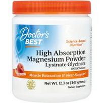 Doctor's Best, Didelės absorbcijos magnio milteliai, saldūs persikai, 12.3 uncijos (347 g)