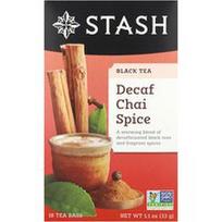Stash Tea, Juodoji arbata be kofeino, Chai prieskoniai, 18 arbatos pakelių, 33 g