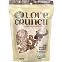 Nature's Path, Love Crunch®, aukščiausios kokybės ekologiška granola, juodasis šokoladas ir kokosas, 11.5 uncijos (325 g)