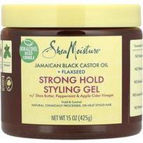 SheaMoisture, Strong Hold stiliaus gelis, taukmedžio sviestas, pipirmėčių ir obuolių sidro actas, 15 uncijų (425 g)