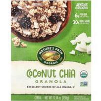 Nature's Path, Ekologiški kokosų ir chia granolos dribsniai, 350 g
