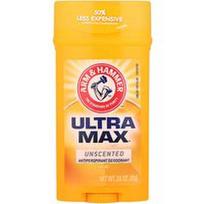 Arm & Hammer, „Ultra Max™“, kietas antiperspirantas-dezodorantas, bekvapis, 73 g