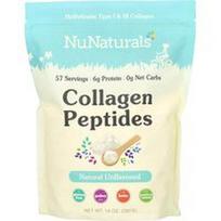 NuNaturals, Kolageno peptidai, be skonio, 14 uncijų (397 g)