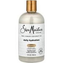 SheaMoisture, 100% grynas kokosų aliejus, kasdienis drėkinamasis šampūnas, visų tipų plaukams, 13 fl oz (384 ml)