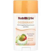NutriBiotic, Dezodorantas, mango melionas, 2.6 uncijos (75 g)