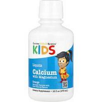 California Gold Nutrition, Vaikiškas skystas kalcis su magniu, vitaminu D ir cinku, apelsinų skonio, 473 ml (16 skysčio uncijų)