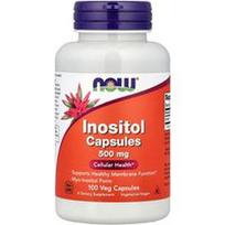 NOW Foods, Inozitolis, 500 mg, 100 vegetariškų kapsulių