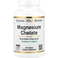 California Gold Nutrition, Magnio chelatas su kalciu, 270 tablečių