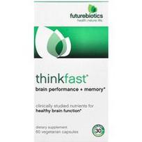 Futurebiotics, „ThinkFast®“, smegenų veikla + atmintis, 60 vegetariškų kapsulių