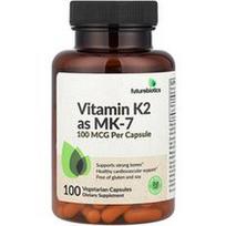 Futurebiotics, Vitaminas K2 kaip MK-7, 100 mcg, 100 vegetariškų kapsulių