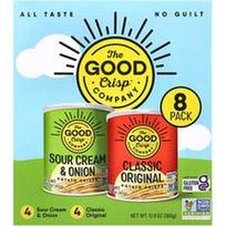 The Good Crisp Company, Bulvių traškučiai, veislės pakuotė, 8 skaičius, po 1.6 uncijos (45 g)