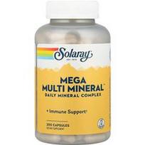 Solaray, Mega Multi Mineral™, 200 kapsulių