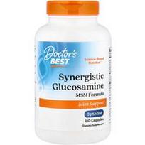 Doctor's Best, Sinergetinė gliukozamino MSM formulė su OptiMSM®, 180 kapsulių
