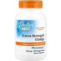 Doctor's Best, Ypač stiprus ginkmedis, 120 mg, 120 vegetariškų kapsulių