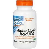 Doctor's Best, Alfa-lipoinė rūgštis 300, 300 mg, 180 vegetariškų kapsulių
